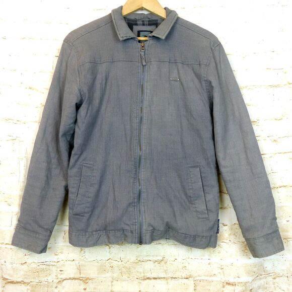 Rip Curl Jacket Mens S Gray Zip Insulated Inner Flannel Lining Surf Skate 90s - Picture 3 of 13